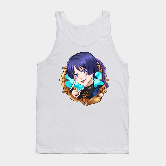 Genshin Badges - Wanderer Tank Top by Hayde